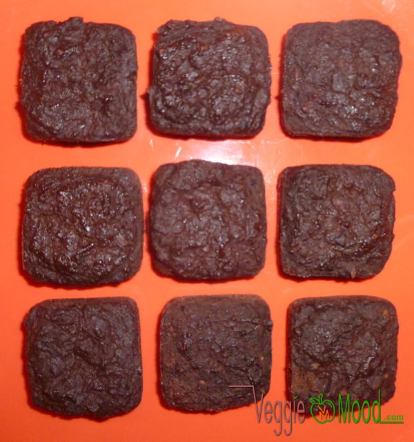 Recette mini brownies haricots rouges au chocolat