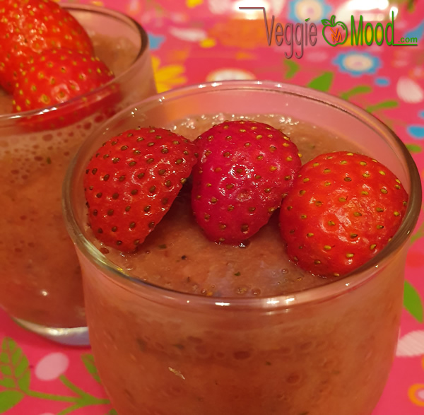 Recette crème express fraise-banane au basilic