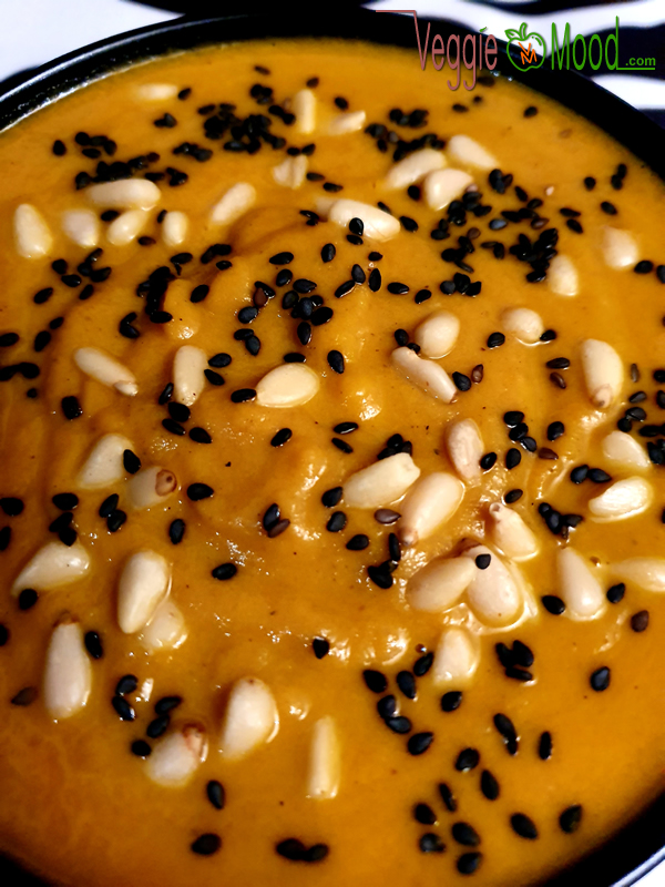 Velouté de carottes au lait de coco et curry