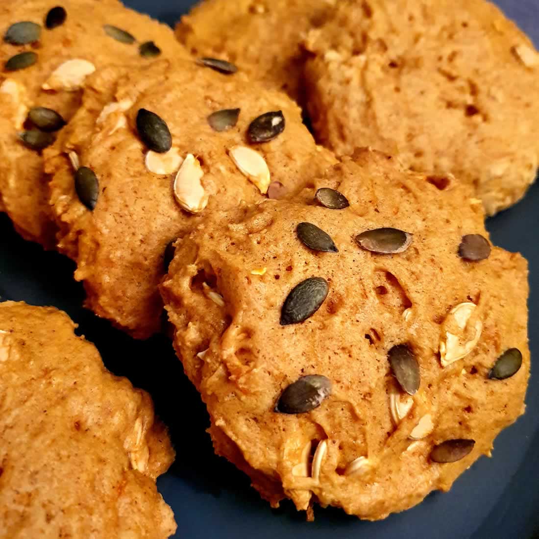 Cookies à la pulpe et aux graines de courge