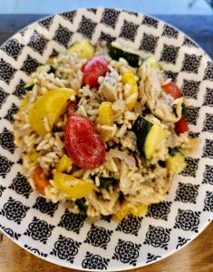 Riz sauté à la méditerranéenne