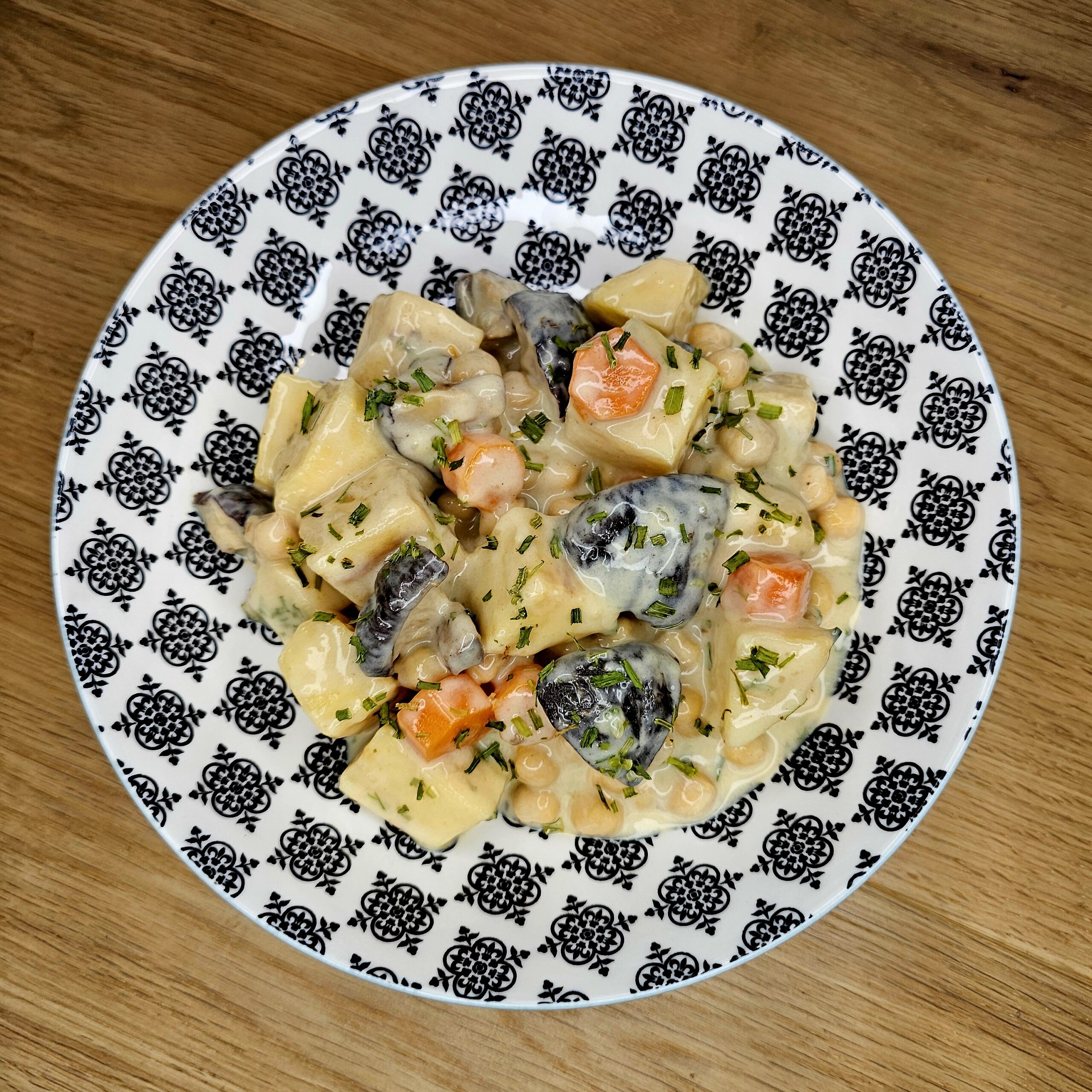 Blanquette de panais et shiitake au miso blanc