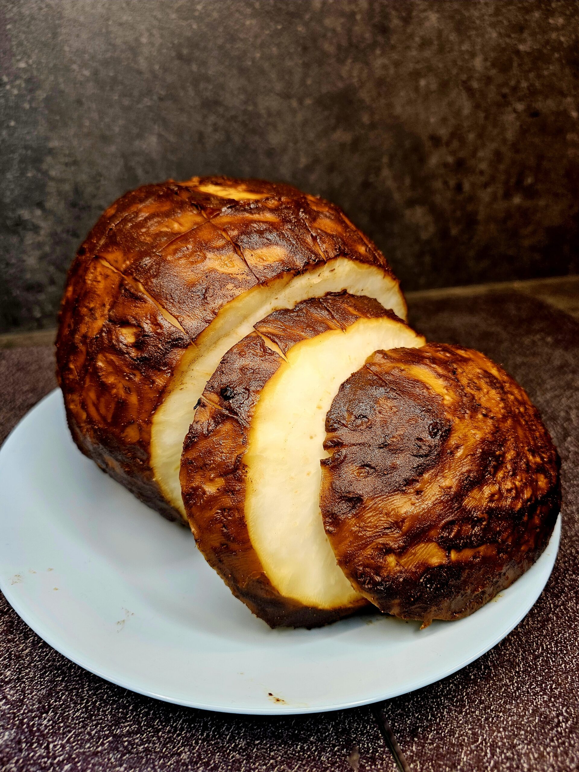 Rôti de céleri laqué