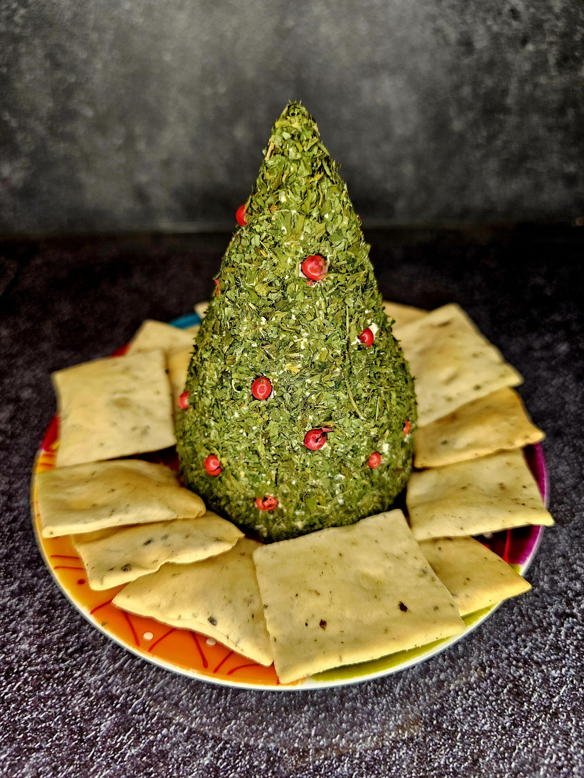 Sapin de No&euml;l au Boursin v&eacute;g&eacute;tal