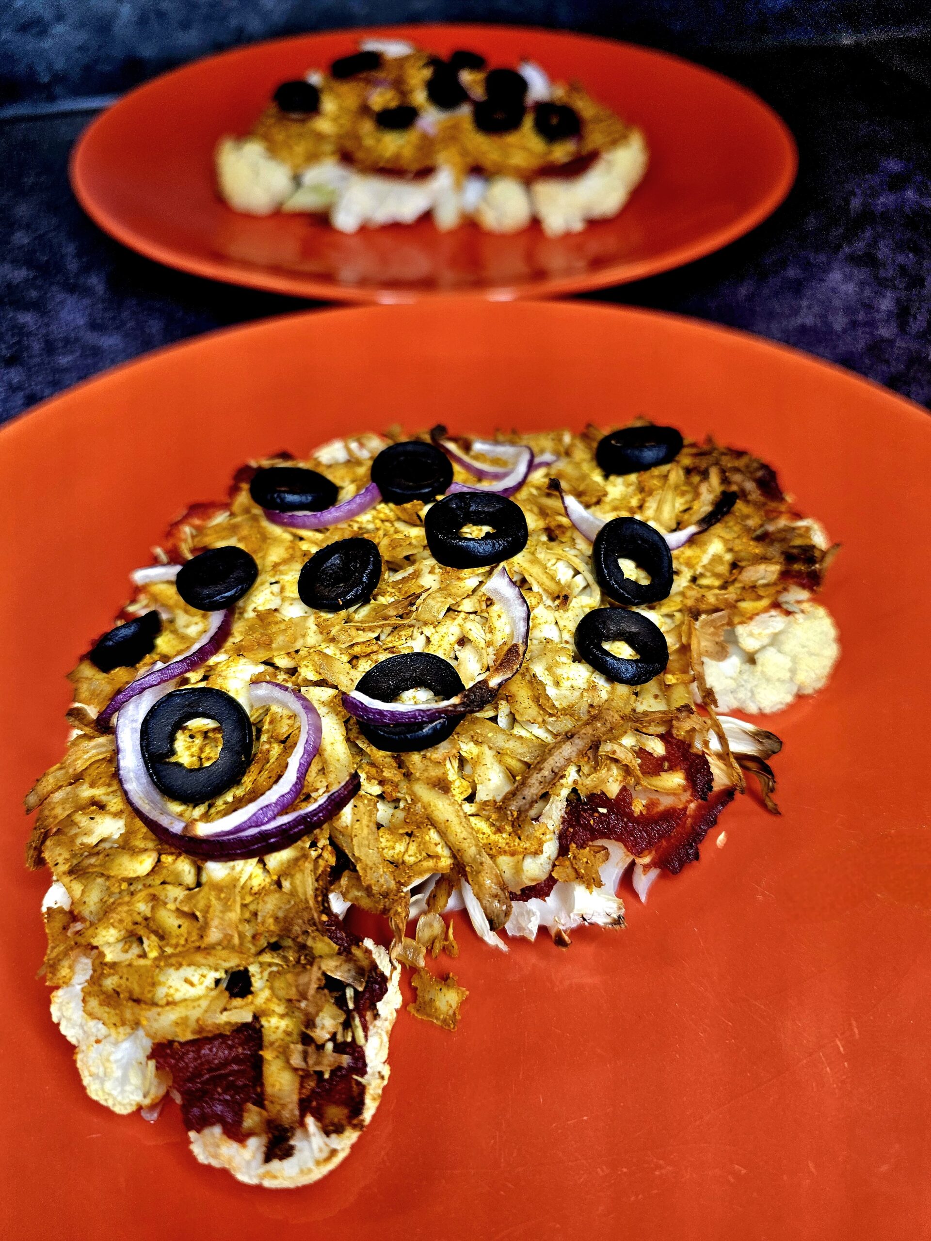 Chou-fleur au tofu (façon pizza)