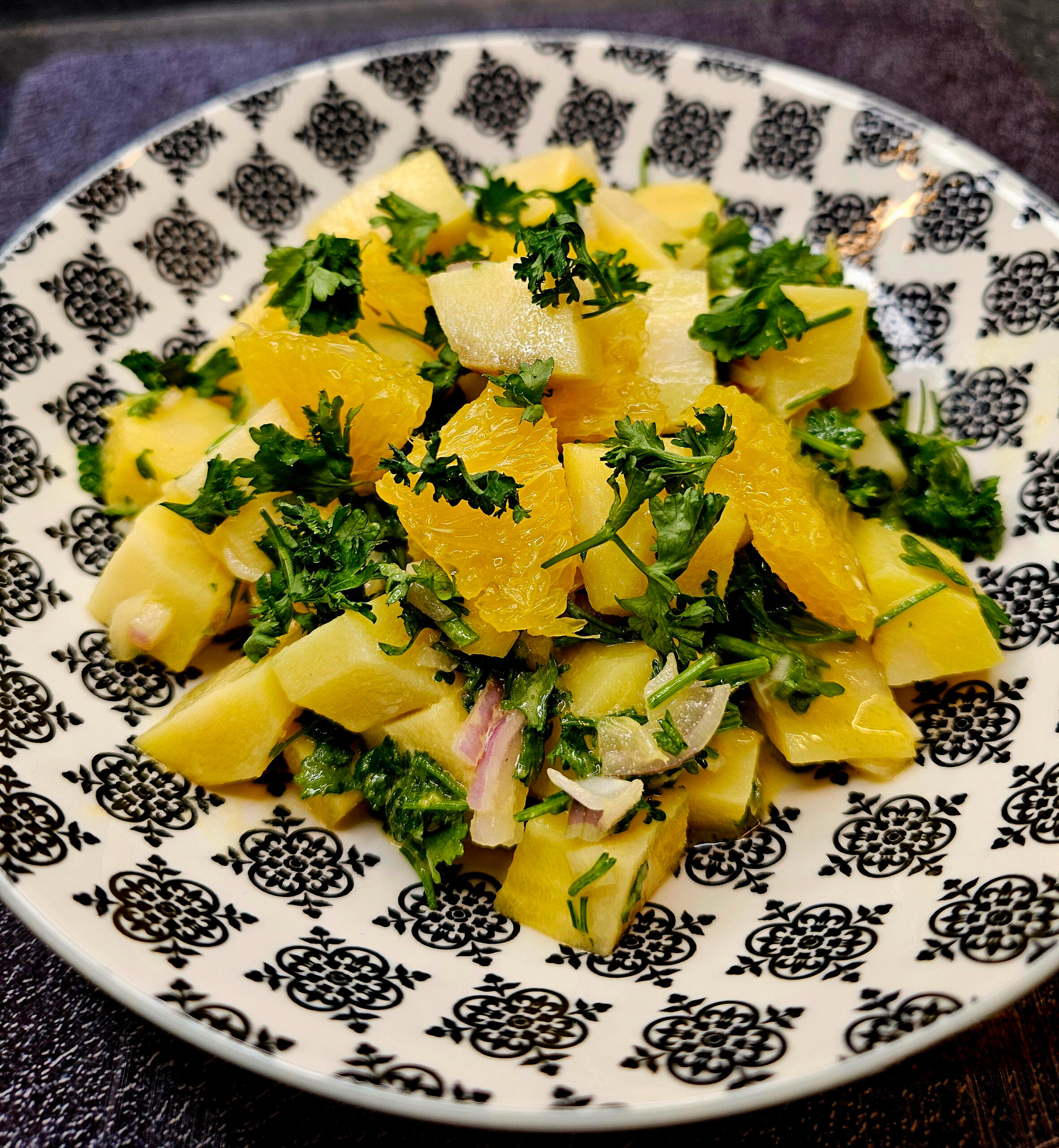 Salade de panais à l'orange