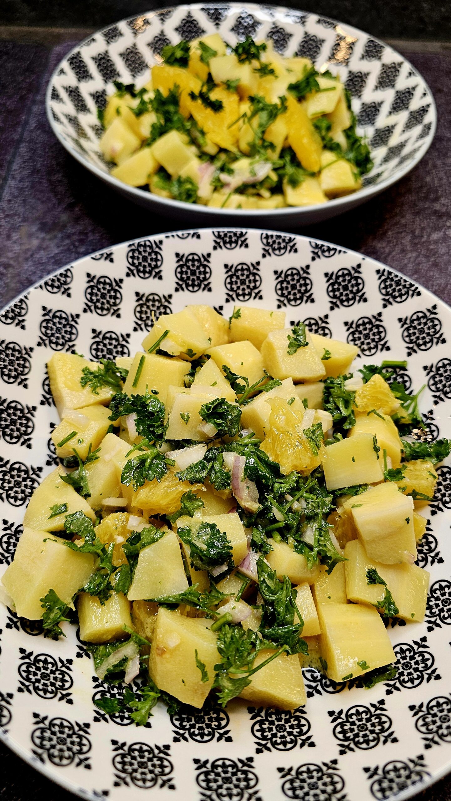 Salade de panais à l'orange