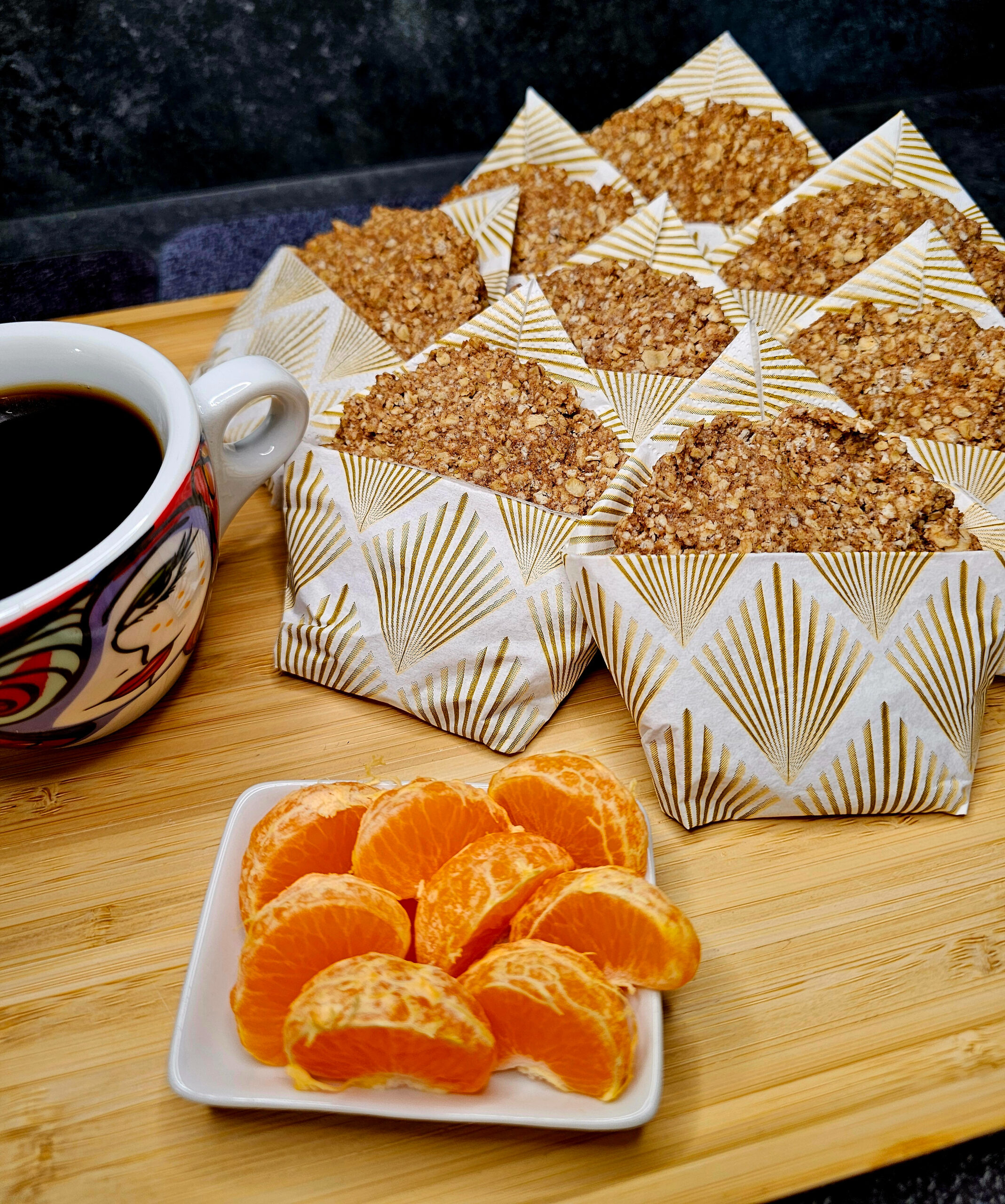 Biscuits (petit d&eacute;jeuner) flocons d'avoine et cannelle
