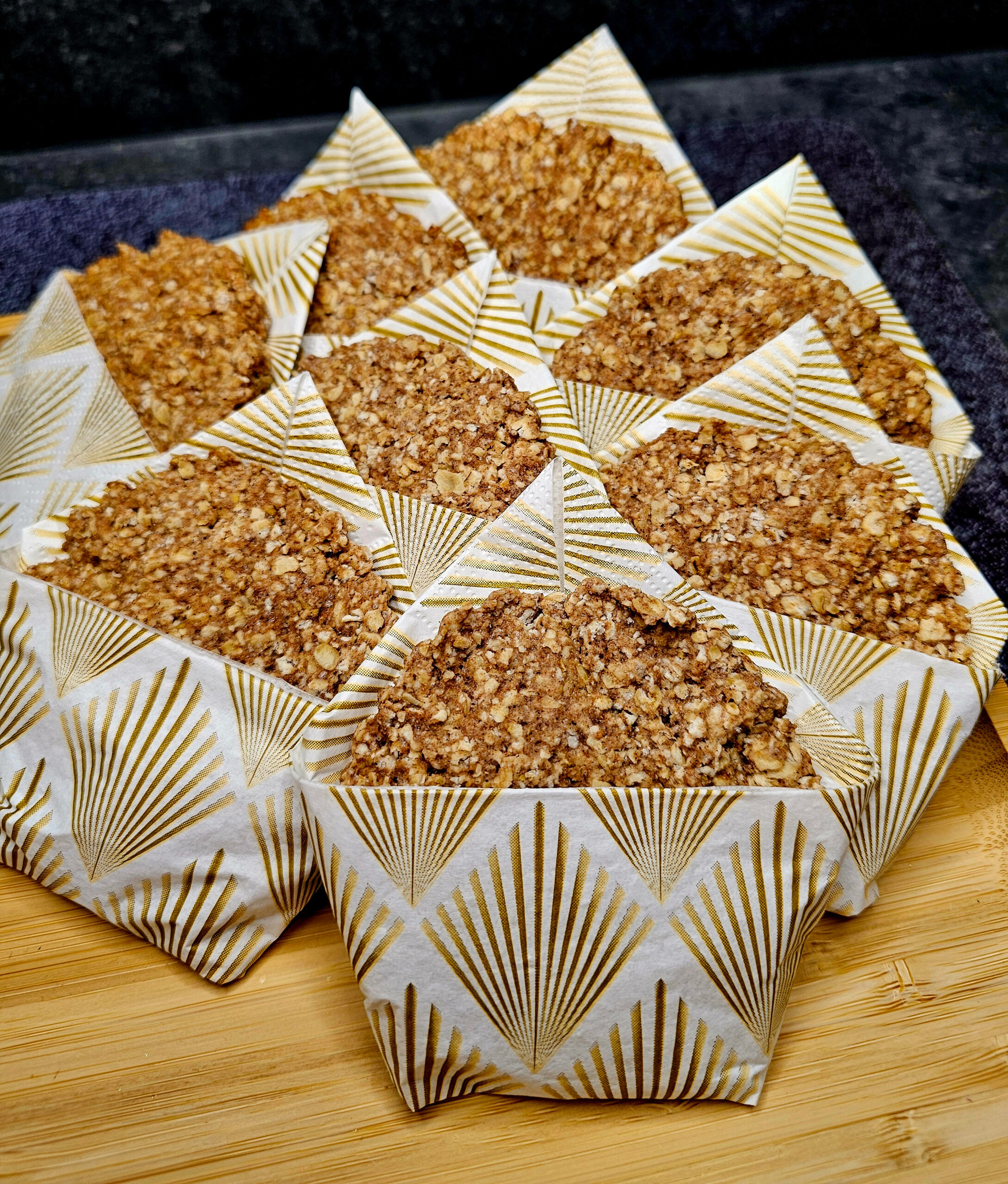 Biscuits (petit déjeuner) flocons d'avoine et cannelle