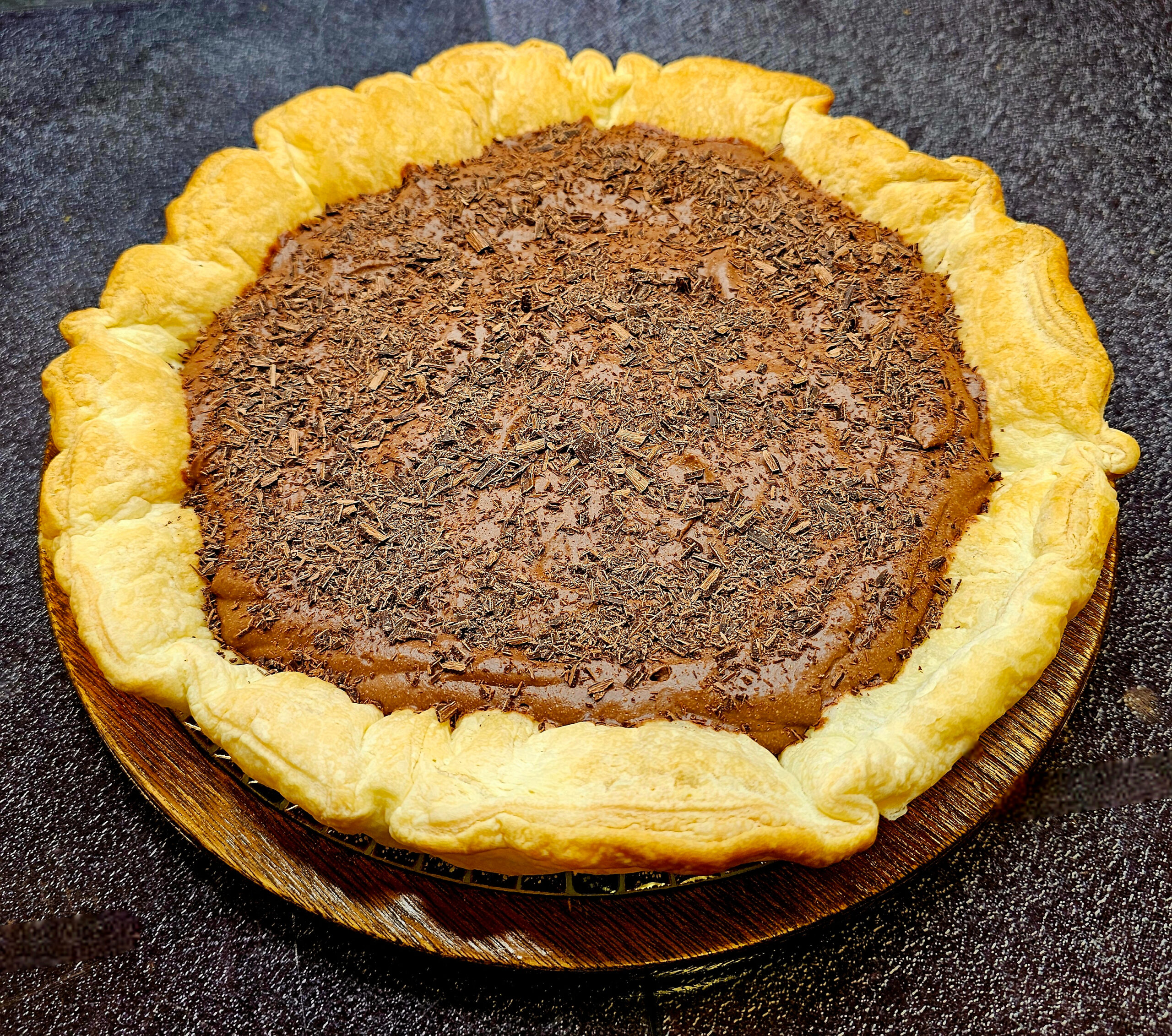 Tarte (ultra prot&eacute;in&eacute;e) au chocolat noir