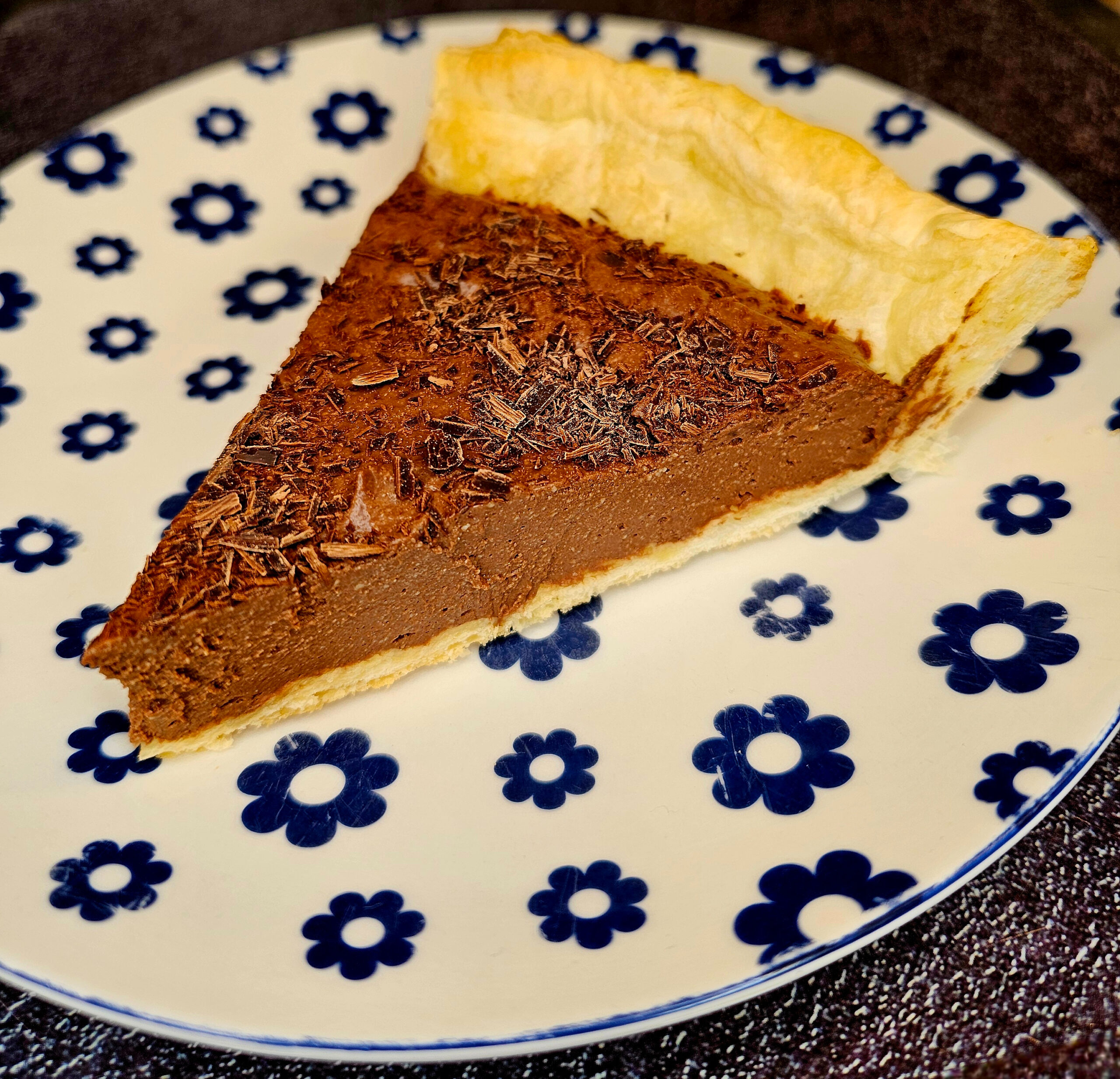 Tarte (ultra prot&eacute;in&eacute;e) au chocolat noir