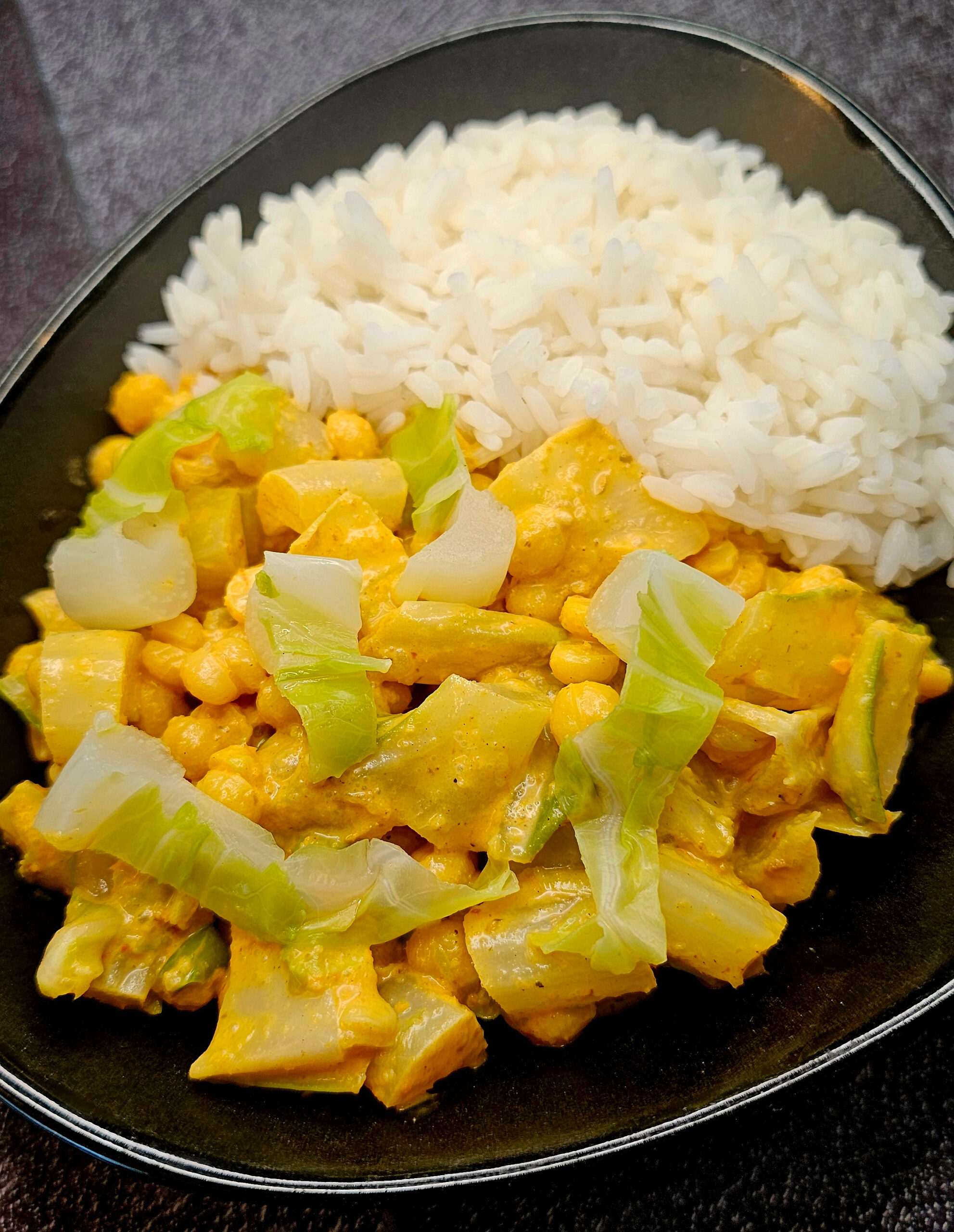 Curry de côtes de chou-fleur