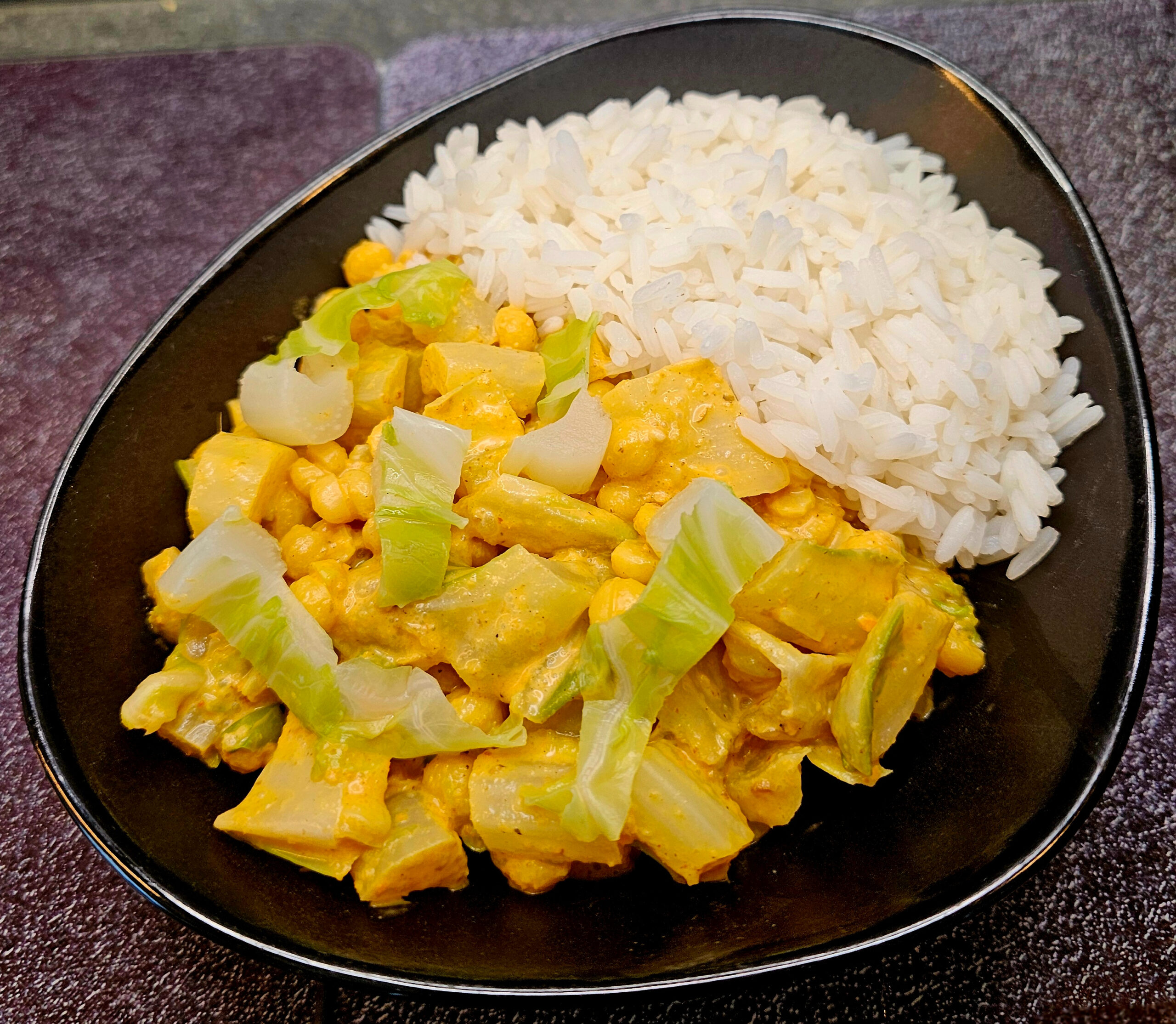 Curry de côtes de chou-fleur