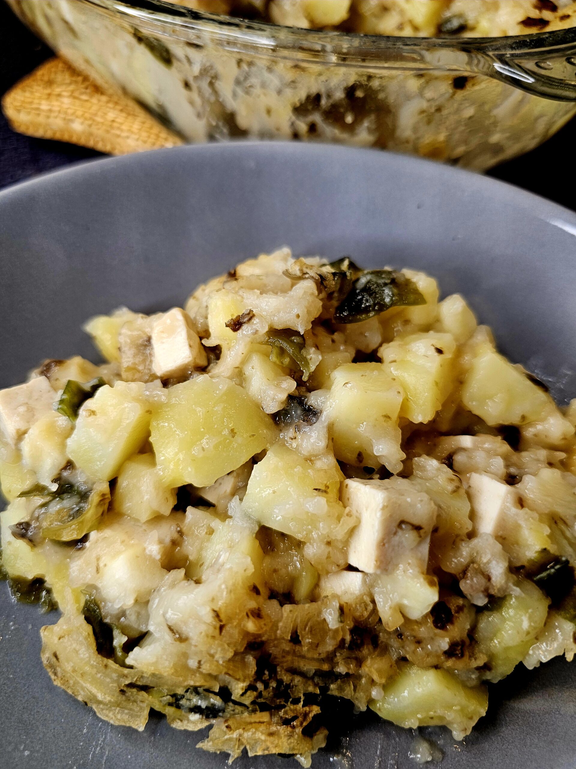 Gratin de pommes de terre et panais aux saveurs marines